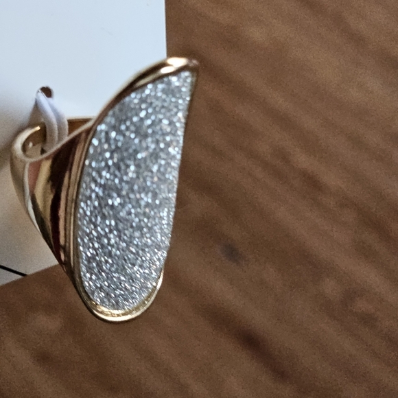 ALDO BRITEPIX GOLD SILVER GLITTER RING - Picture 3 of 7